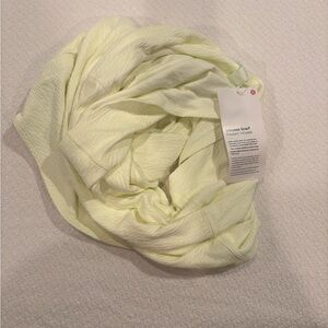 Lululemon Athletica Soft Yellow Vinyasa Scarf